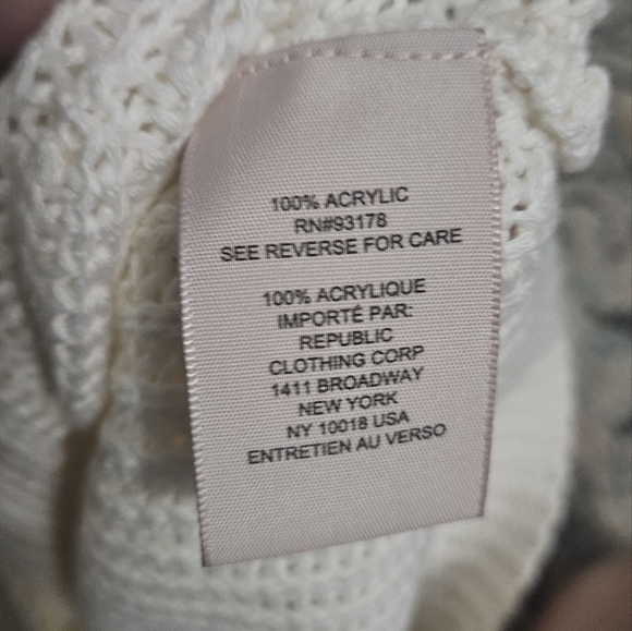 PHILOSOPHY Sleeveless Knit Pullover Top In Ivory. Size Large NWT - Picture 8 of 13